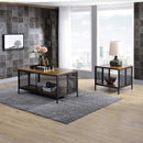 Winam - Coffee Table - Antique Oak & Black - Atlantic Fine Furniture Inc