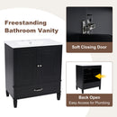 Bathroom Vanity With Sink, Soft Closing Door, Multi Functional Storage