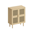 4 Door Storage Cabinet With 8 Shelves