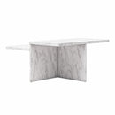 Brielle - 2 Tiered Coffee Table - White Marble