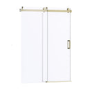 Frameless Soft-Closing Shower Door, 1/4" (6 Mm) Tempered Glass Single Sliding With Explosion Proof Coating