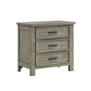 Sullivan - 3-Drawer Nightstand - Drift Gray