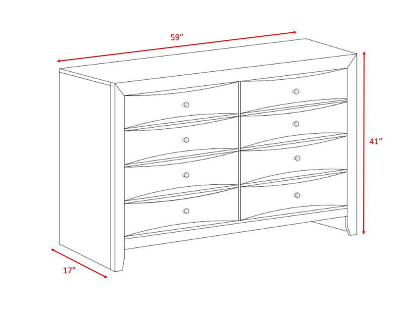 Emily - 8-Drawer Dresser