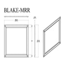 Lively - Mirror With Glitter Detail - Black