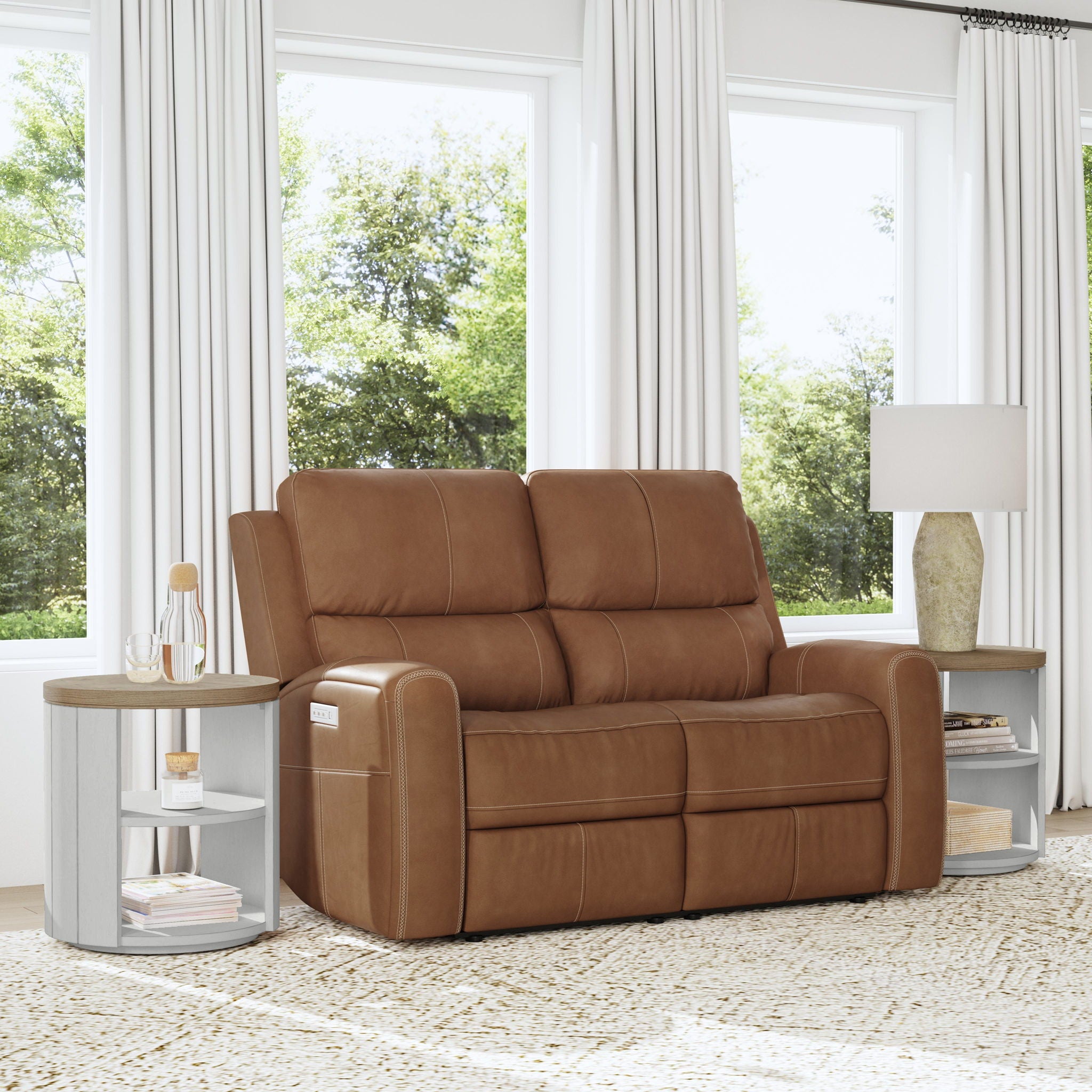 Linden - Power Reclining Loveseat With Power Headrests & Lumbar
