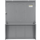 Murphy Bed With Desk, LED Lights & USB Charging Station