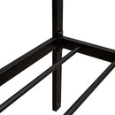 Twin Size Kids House Bed With Trundle, Metal House Bed Black