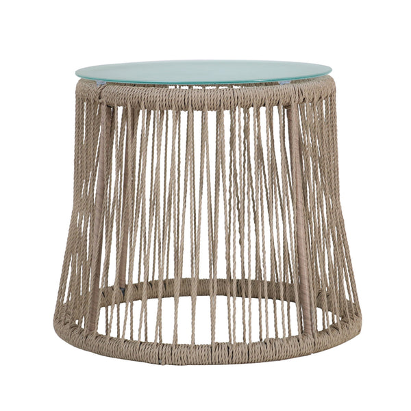 Boho Southport - Side Table With Glass Top