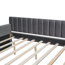 Upholstered Daybed With Slat Support