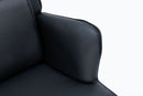 Rocking Accent Chair With Lumbar Pillow And Ottoman