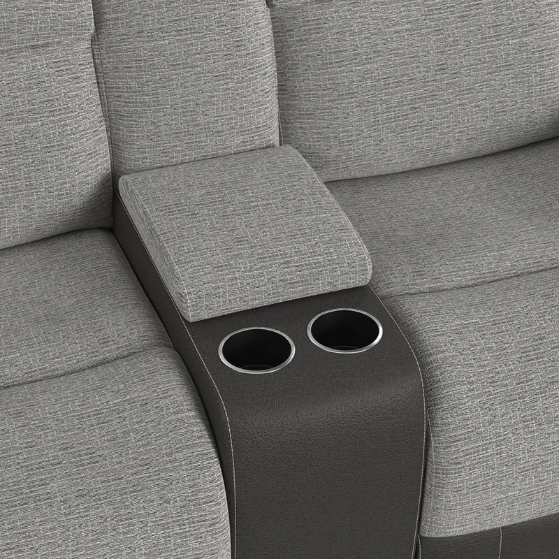 Hornet - Motion Loveseat With Console