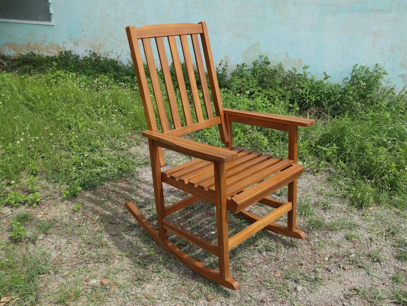 Acacia Indoor Rocking Chair, Outdoor Solid Patio Furniture