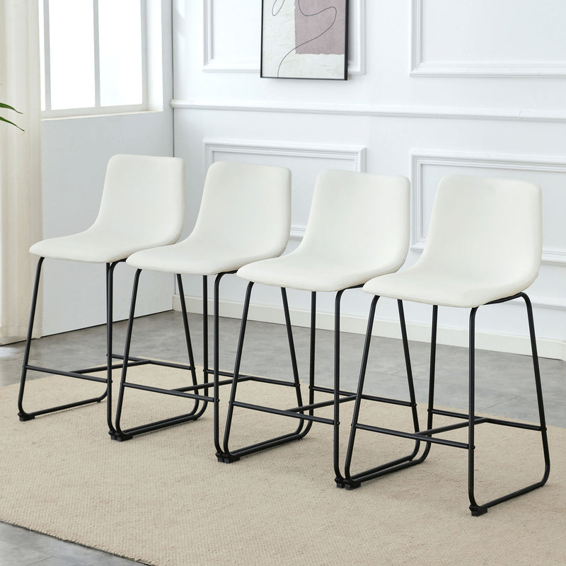 Retro Bar Chairs, Comfortable Stools (Set of 2)