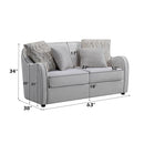 Mahler - Loveseat With 4 Pillows - Beige Linen