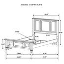 Sandy Beach - Panel Bed with High Headboard - Atlantic Fine Furniture Inc