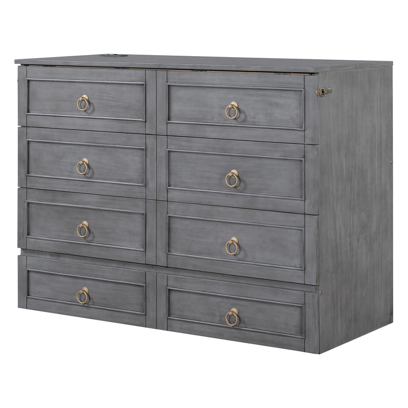 Murphy Bed With Large Drawers And Stylish Design