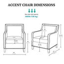 Shasta - Accent Chair With And Nail Buttons - Brown