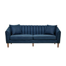Contemporary 3 Seater Sofa With Plush Accents