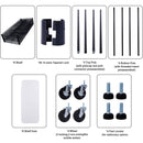 6 Tier 6000Lbs Capacity Nsf Metal Shelf Wire Shelving Unit, Heavy Duty Adjustable Storage Rack With Wheels & Shelf Liners For Commercial Grade Utility Steel Storage Rack