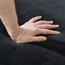 Chesterfield Velvet Upholstery Fabric Sofa With Roll Armrest & Nailhead