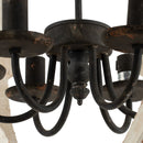 Chandelier, Hanging Light Fixture With Adjustable Chain For Kitchen, Bulb Not Included