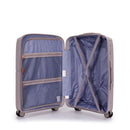 3 Piece Set Expandable Hardshell Suitcase Double Spinner Wheels