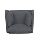 Luminate - Upholstered Fabric Club Chair With Tapered Legs And 2 Accent Pillows