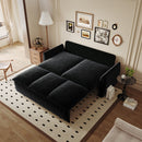 Pull Out Sofa Bed, 3 Seat Convertible Sleeper Sofa With 2 In 1 Pillow And Blanket Set