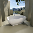 Freestanding Luxury Soaking Bathtub With Overflow And Pop-Up Drain
