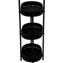 Modern 3 Tier Handwoven Side Table With Oval Organizer