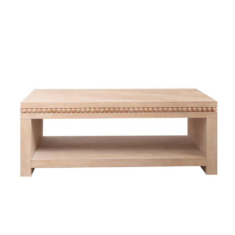 Modern Coffee Table With Beaded Trim