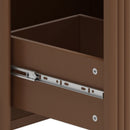 Fluted Bathroom Vanity With Ceramic Sink, Freestanding Design