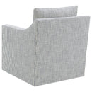 Winter - Upholstered Sloped Arm Accent Swivel Chair
