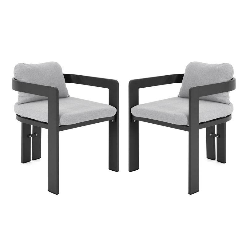 Pula - Patio Outdoor Aluminum Dining Chair (Set of 2)