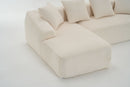 Combined 3 Seater Sofa With 4 Pillows