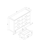 Sarai - 5 Pieces Bedroom Set With Upholstered Headboard