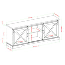 Farmhouse Sliding X Barn Door TV Stand