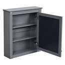 Wall Mounted Bathroom Storage Cabinet With Mirror, Medicine Cabinet With Height Adjustable Shelf