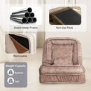 Upholstered Human Dog Bed And Pets, Bean Bag Floor Sofa With Massage Pillow, 5 Adjustable Positions & 2 Soft Pillows