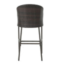 Outdoor 31" Rattan Barstools With Waterproof Cushions (Set of 2) - Multi Brown