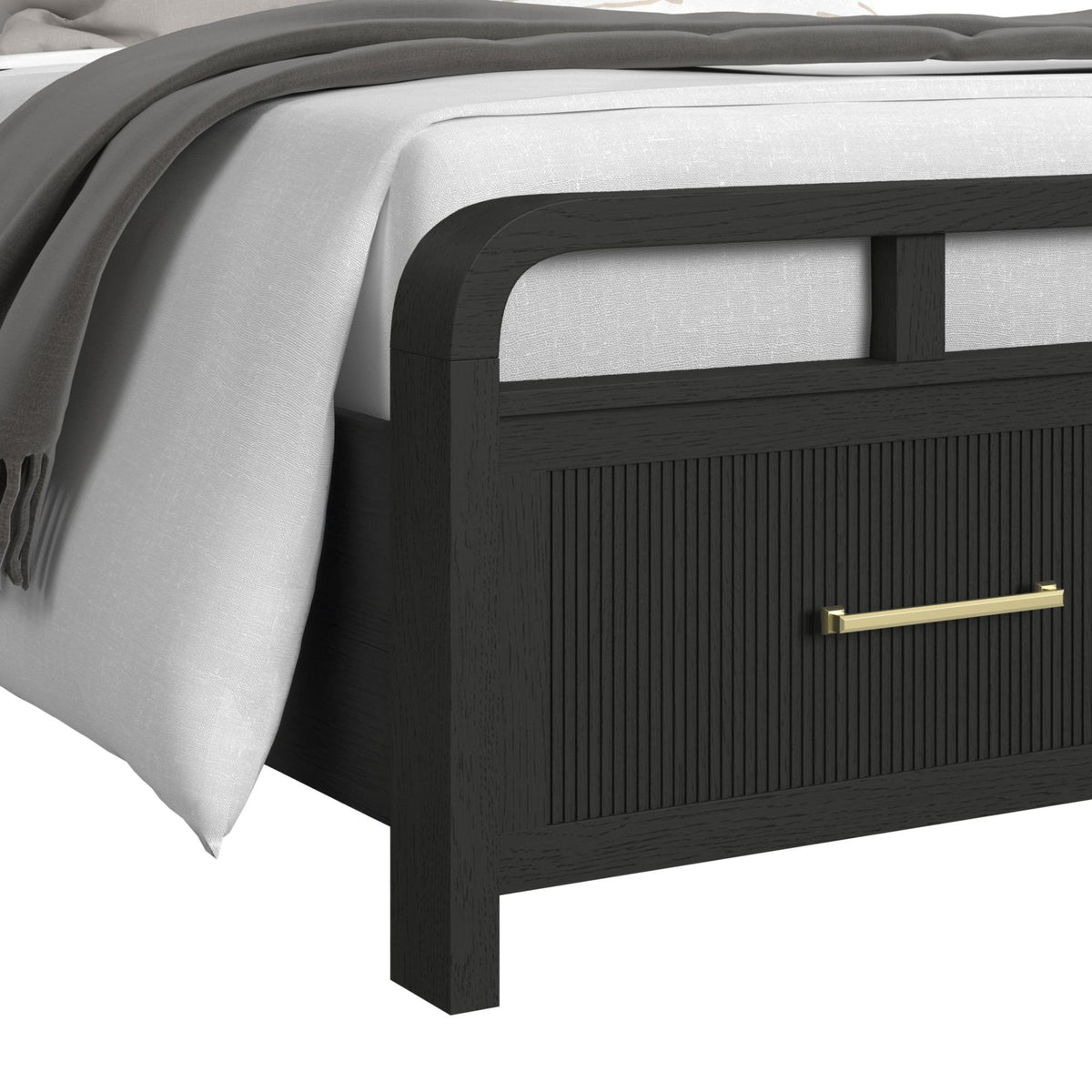 Ridgemont Storage Bed in Black by Elements International, view 22