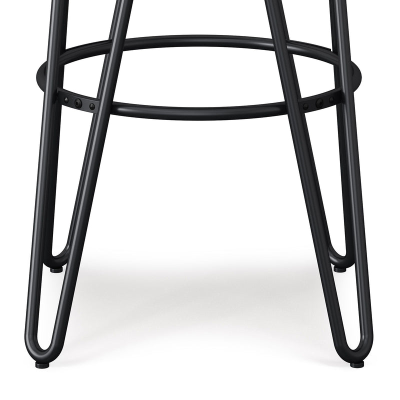 Simeon - Multifunctional Metal Stool With Wood Seat