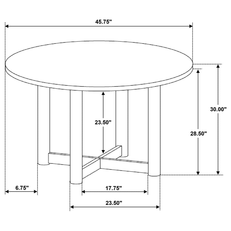 Crestmore - Round Wood Dining Table - Walnut