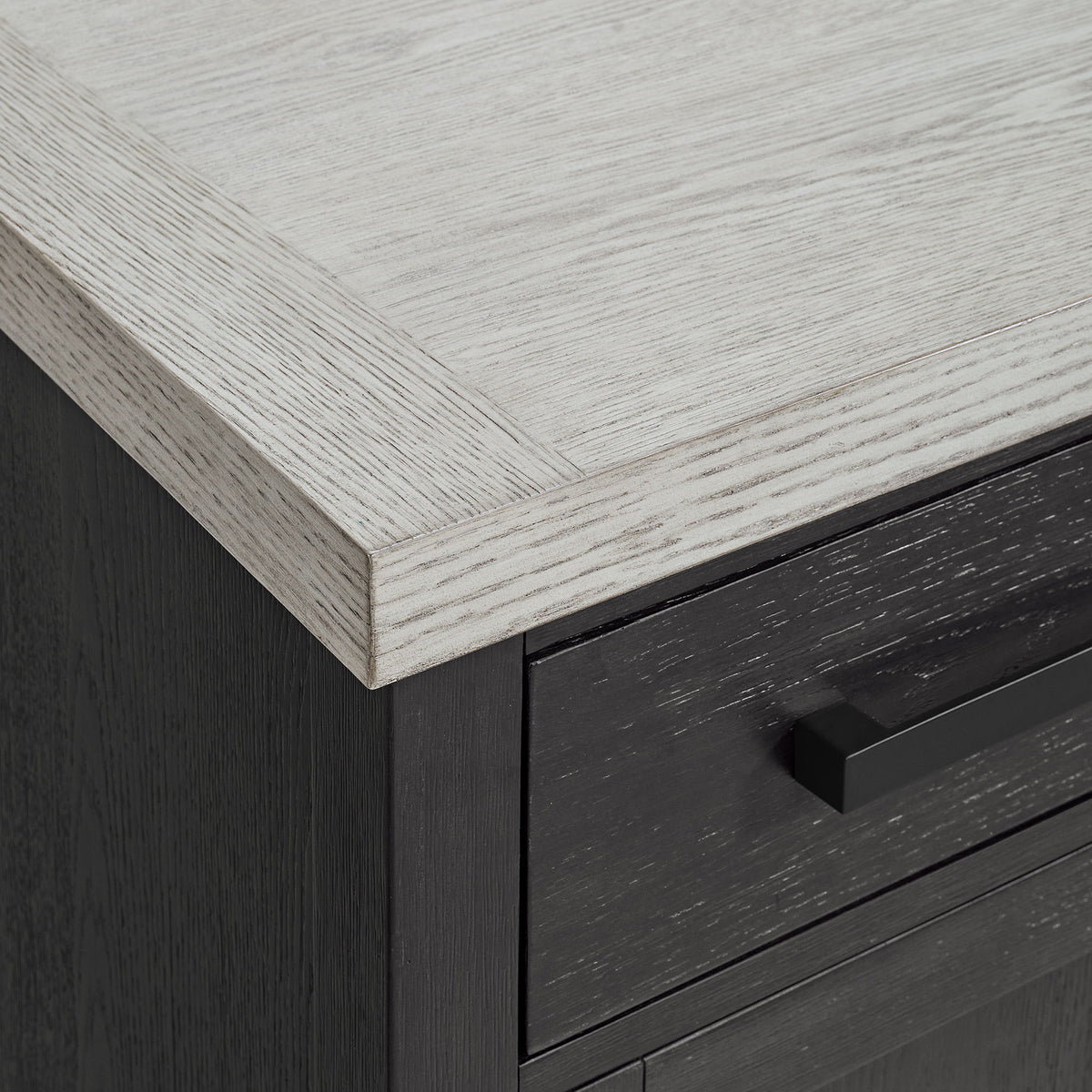 Axel Server in Light Gray / Espresso by Elements International, view 7