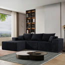 Modular Sectional Sofa, Convertible Couch With Chaise Corduroy