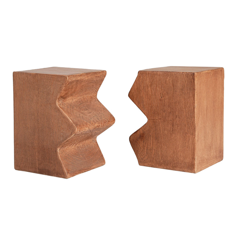 Rectangular Outdoor Indoor Accent Side Table (Set of 2)