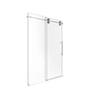 Frameless Single Sliding Shower Door With Clear Tempered Glass