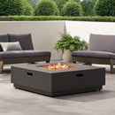 Modern Square Fire Pit With 50,000 Btu