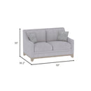 Loveseat With Casual Accent - Gray