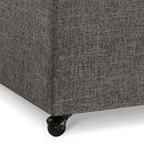 Modern Large Comfort Sofa Ottoman with Storage, Modular Sectional Storage Ottoman With Wheels For Living Room,Lounge Ottoman, Couch Storage Ottoman ,Large Storage Ottoman Bench-Charcoal Grey